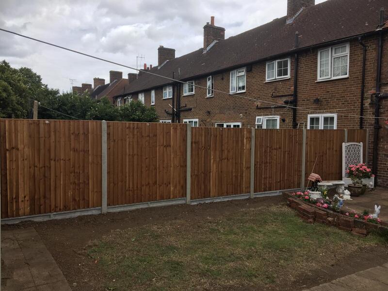 New garden fence in New Malden